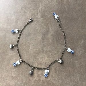 Silver Chained Charm Bracelet